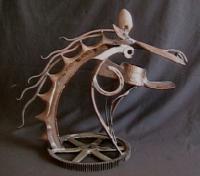 Sculpture - Iron Horse - Steel